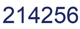 Número 214256 imagen azul