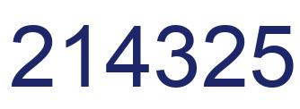 Número 214325 imagen azul