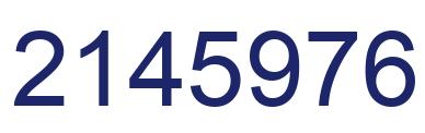 Number 2145976 blue image