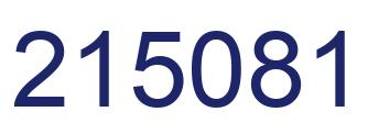 Number 215081 blue image