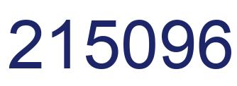 Number 215096 blue image