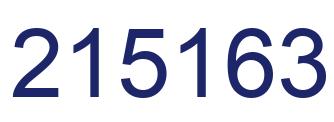 Number 215163 blue image