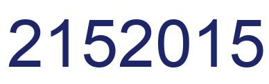 Número 2152015 imagen azul