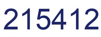 Number 215412 blue image