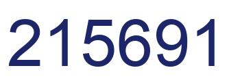 Number 215691 blue image