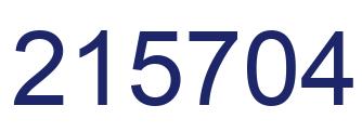 Number 215704 blue image