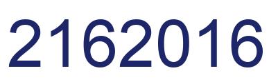 Number 2162016 blue image