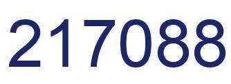 Number 217088 blue image