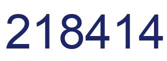 Número 218414 imagen azul
