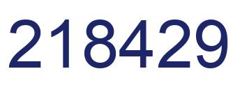 Número 218429 imagen azul