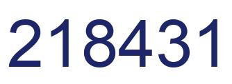 Número 218431 imagen azul