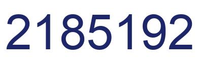 Número 2185192 imagen azul
