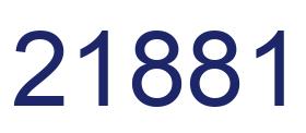 Número 21881 imagen azul
