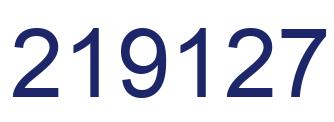 Número 219127 imagen azul