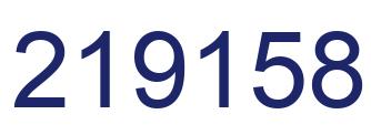 Número 219158 imagen azul
