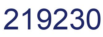 Número 219230 imagen azul