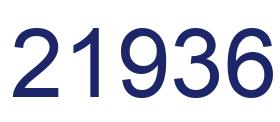 Number 21936 blue image