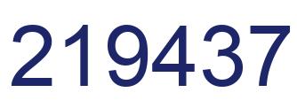Número 219437 imagen azul