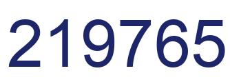 Número 219765 imagen azul