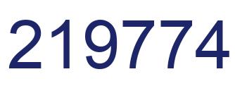 Number 219774 blue image