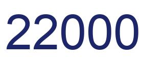 Número 22000 imagen azul