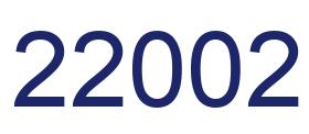 Número 22002 imagen azul