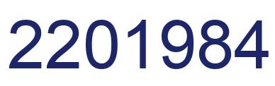 Number 2201984 blue image