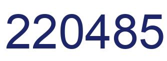 Número 220485 imagen azul