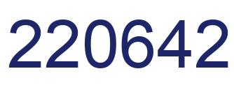 Number 220642 blue image