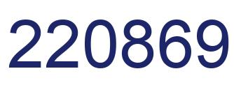 Número 220869 imagen azul