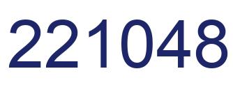 Number 221048 blue image