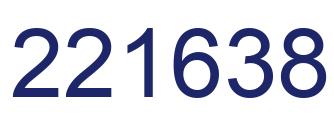 Number 221638 blue image