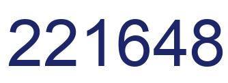 Number 221648 blue image