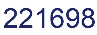 Number 221698 blue image