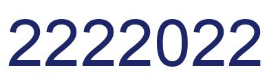 Número 2222022 imagen azul