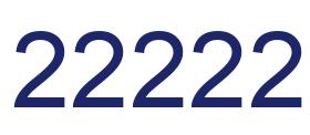 Number 22222 blue image