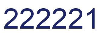 Number 222221 blue image