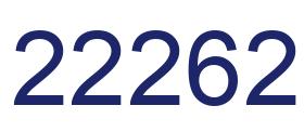 Número 22262 imagen azul