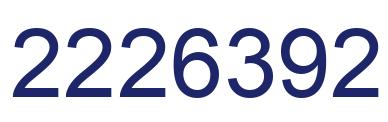 Number 2226392 blue image