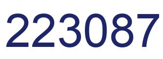 Número 223087 imagen azul