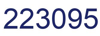 Número 223095 imagen azul