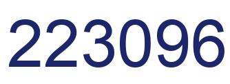 Número 223096 imagen azul