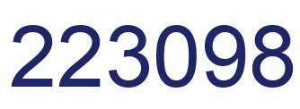 Número 223098 imagen azul