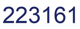 Número 223161 imagen azul