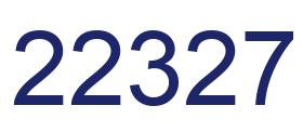 Número 22327 imagen azul