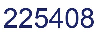 Number 225408 blue image