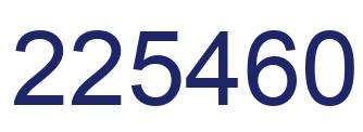 Number 225460 blue image