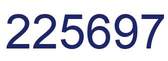 Número 225697 imagen azul