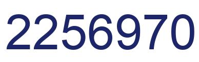 Número 2256970 imagen azul