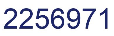 Número 2256971 imagen azul